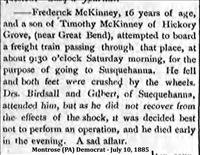 Susquehanna(PA)Notes(July 10,1885)